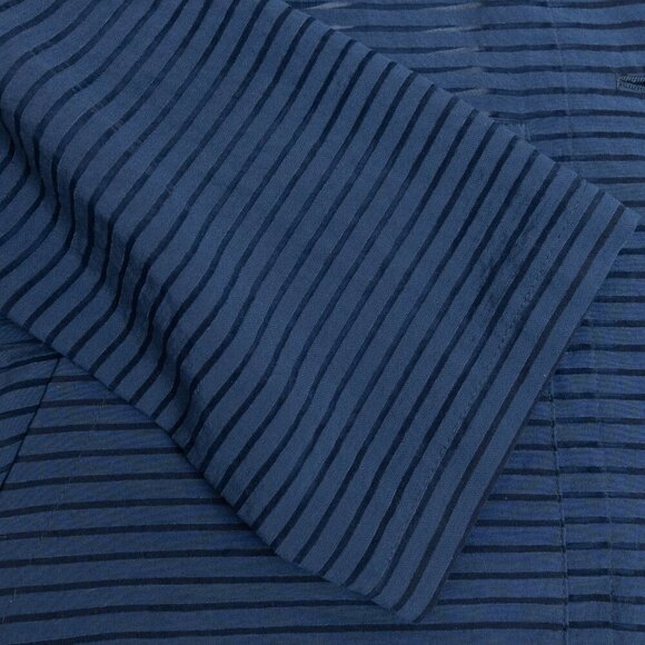 Akris Punto Navy Sheer Striped Blazer Jacket Silk Blend - Picture 8 of 16